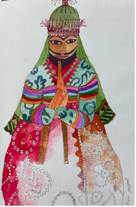 Puppet — sketchbook page by Jane Ray